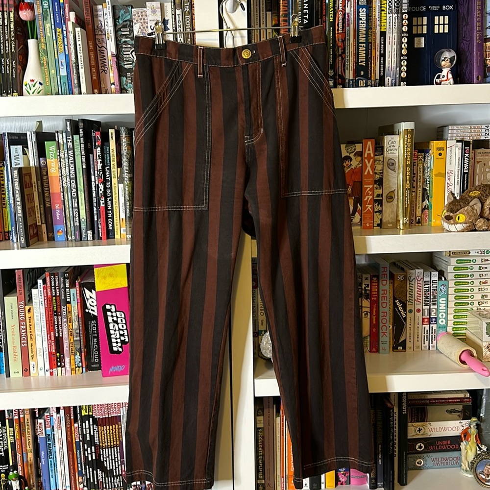 Brown and Black Big bud Press Work Pants